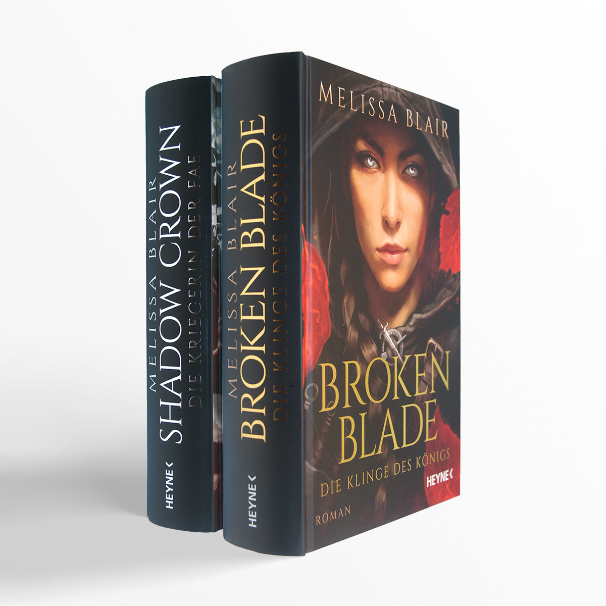 Die Broken Blade-Reihe von Melissa Blair (Band 1 und 2).