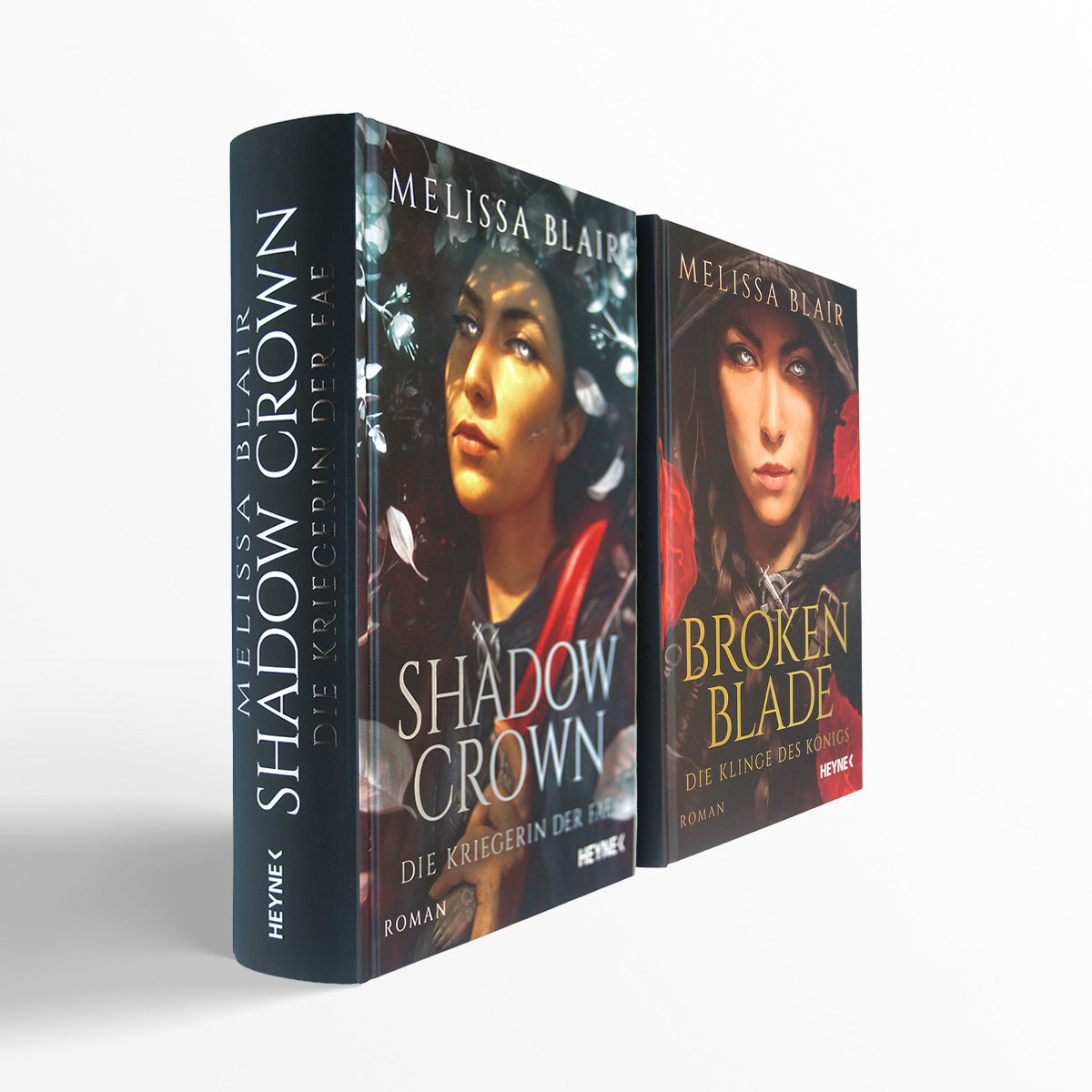 Die Broken Blade-Reihe von Melissa Blair (Band 1 und 2).