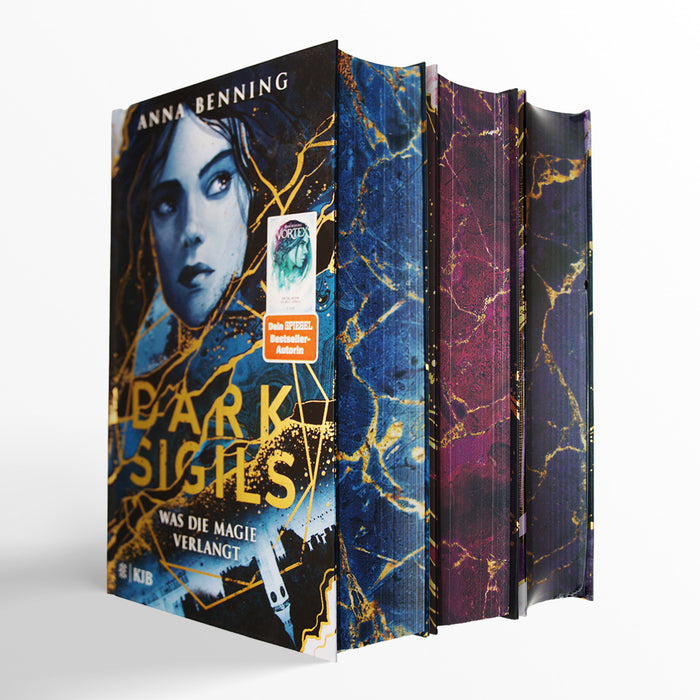 Die Dark Sigils-Reihe von Anna Benning (Band 1–3).